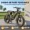 Bicicleta Eléctrica Maxturn MX10 Motor 250W Batería 48V 13,5Ah Neumáticos 20" Negro