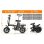 Bicicleta eléctrica plegable URLIFE F1L Batería Extraíble 48V 7,5Ah Motor 250W