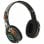 Auriculares bez marki inalámbricos Bluetooth con micrófono, RGB y batería 200 mAh negro