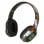 Auriculares bez marki inalámbricos Bluetooth con micrófono, RGB y batería 200 mAh negro