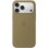 Custodia in silicone Apple con MagSafe oliva per iPhone 18 Pro Max