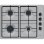 Placa de cocina de gas Bosch Serie 2 PBP6B5K80 4 quemadores acero inoxidable