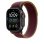 Bracelet Apple Loop Trail burgundy 49 mm M/L Titane noir