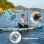 Tabla de paddle surf hinchable Funwater Tortuga Marina Verde Menta 320x83 cm