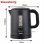 Hervidor Eléctrico Klausberg KB-9046 1 L 1100W Negro