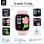 RAYOFI Watch 01 Bluetooth 300 mAh Rosa Correa Hipoalergénica Talla Única