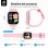 RAYOFI Watch 01 Bluetooth 300 mAh Rosa Correa Hipoalergénica Talla Única