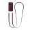 Sangle Crossbody Apple élégante en polyester recyclé bordeaux