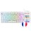 Clavier Mars Gaming MK-MASTER TKL blanc avec SmartDeck LCD et switches Hot-swap