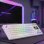 Mars Gaming MK-MASTER TKL Tastatur weiß mit Hot-Swap Switches und SmartDeck LCD, Gasket-Mount