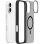 Funda para móvil Just in Case Cover TPU negra resistente para iPhone 16
