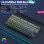 Teclado Aula S75 Pro mecánico inalámbrico RGB 75% USA sin Ñ