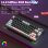 Teclado mecánico Aula S75 Pro inalámbrico 75% RGB inglés USA Hot Swap pantalla LCD