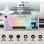Teclado mecánico Aula F75 tri-modo RGB hot-swap ANSI inglés batería integrada