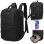Mochila de Cabina RAYKONG 1990s Impermeable para Portátil 16" Negro