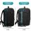 Mochila de Cabina RAYKONG 1990s Impermeable para Portátil 16" Negro