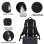 Mochila de Cabina RAYKONG 1990s Impermeable para Portátil 16" Negro