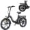 Bicicleta eléctrica plegable HillMiles MilePort 1 250W 20" 7 Velocidades Negro