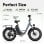 Vélo Électrique Urbain Urlife E20 Pro 1500W 48V 15,6Ah