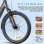 Bicicleta eléctrica TTGO Z5 Motor 250W Batería 18Ah Autonomía 120 km
