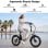 Bicicleta Eléctrica Bekup S3 250W 48V 15Ah 20" Velocidad Máx. 25 km/h