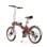 Bicicleta Eléctrica Plegable OneSport OT02 Pro 250W Ruedas 20" Roja