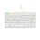 Tastatur R-Go Tools Compact Break ergonomisch mini AZERTY kabelgebunden weiß