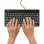 Tastatur R-Go Tools Compact Break ergonomisch kabelgebunden AZERTY (BE) schwarz