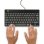 Tastatur R-Go Tools Compact Break ergonomisch kabelgebunden AZERTY (BE) schwarz