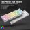Teclado Aula F99 Pro mecánico silencioso inalámbrico RGB Hot Swap USA ANSI
