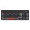 Clavier Urban Factory OWC24UF sans fil RF à membrane AZERTY noir gris rouge