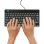 Tastatur R-Go Tools Compact Break AZERTY kabelgebunden schwarz mit LED-Pausenanzeige