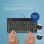 Tastatur R-Go Tools Compact Break AZERTY kabelgebunden schwarz mit LED-Pausenanzeige