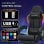 Sedia Gaming GTPLAYER Ergonomica con LED, Massaggio e Poggiapiedi
