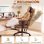 Silla Ergonómica de Oficina Dowinx QL-66B1 Reclinable 90°-135° 150 kg Soporte lumbar PU Respaldo reforzado