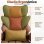Silla Ergonómica de Oficina Dowinx QL-66B1 Reclinable 90°-135° 150 kg Soporte lumbar PU Respaldo reforzado