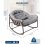Silla mecedora Generica de ratán tipo huevo gris hasta 136 kg