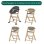 Silla alta evolutiva Bébé Confort Timba2 Madera Beis Ajustable
