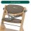 Silla alta evolutiva Bébé Confort Timba2 Madera Beis Ajustable