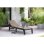 Tumbona Exterior Keter Porto Gris con respaldo ajustable 4 posiciones