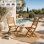Silla de jardín plegable Eden eucalipto FSC set 2 unidades marrón