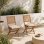 Silla de jardín plegable Eden eucalipto FSC set 2 unidades marrón
