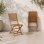 Silla de jardín plegable Eden eucalipto FSC set 2 unidades marrón