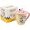 Taza 3d Snoopy Con Tapa Cerámica 350 Mls