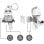 Chaveiro Lanterna LEGO Star Wars Stormtrooper LED Branco