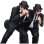 Set Figuras Jake Y Elwood Cantando Blues Brothers Diorama Con Luz 18 Cms