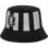 Gorro Pesquero Rayas Grises Wednesday Miércoles Addams