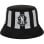 Gorro Pesquero Rayas Grises Wednesday Miércoles Addams