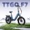 Bicicleta elétrica TTGO F7 250W 48V 20 polegadas