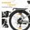Bicicleta eléctrica urbana TTGO C2 Pro 250 W 36 V 18 Ah 26 pulgadas